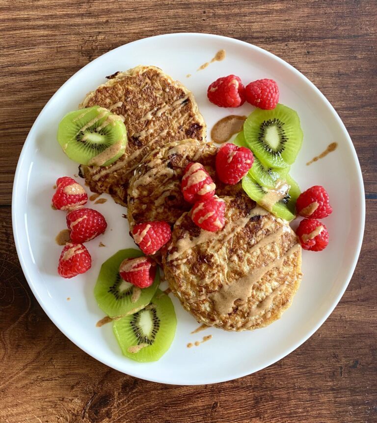 Cottage Cheese Oat Pancakes