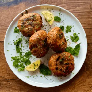 Airfryer Harissa Chicken Burgers