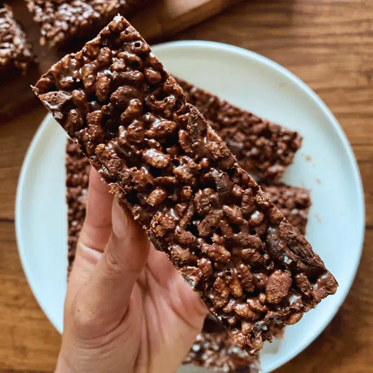 Dark Chocolate Rice Crispy Bars